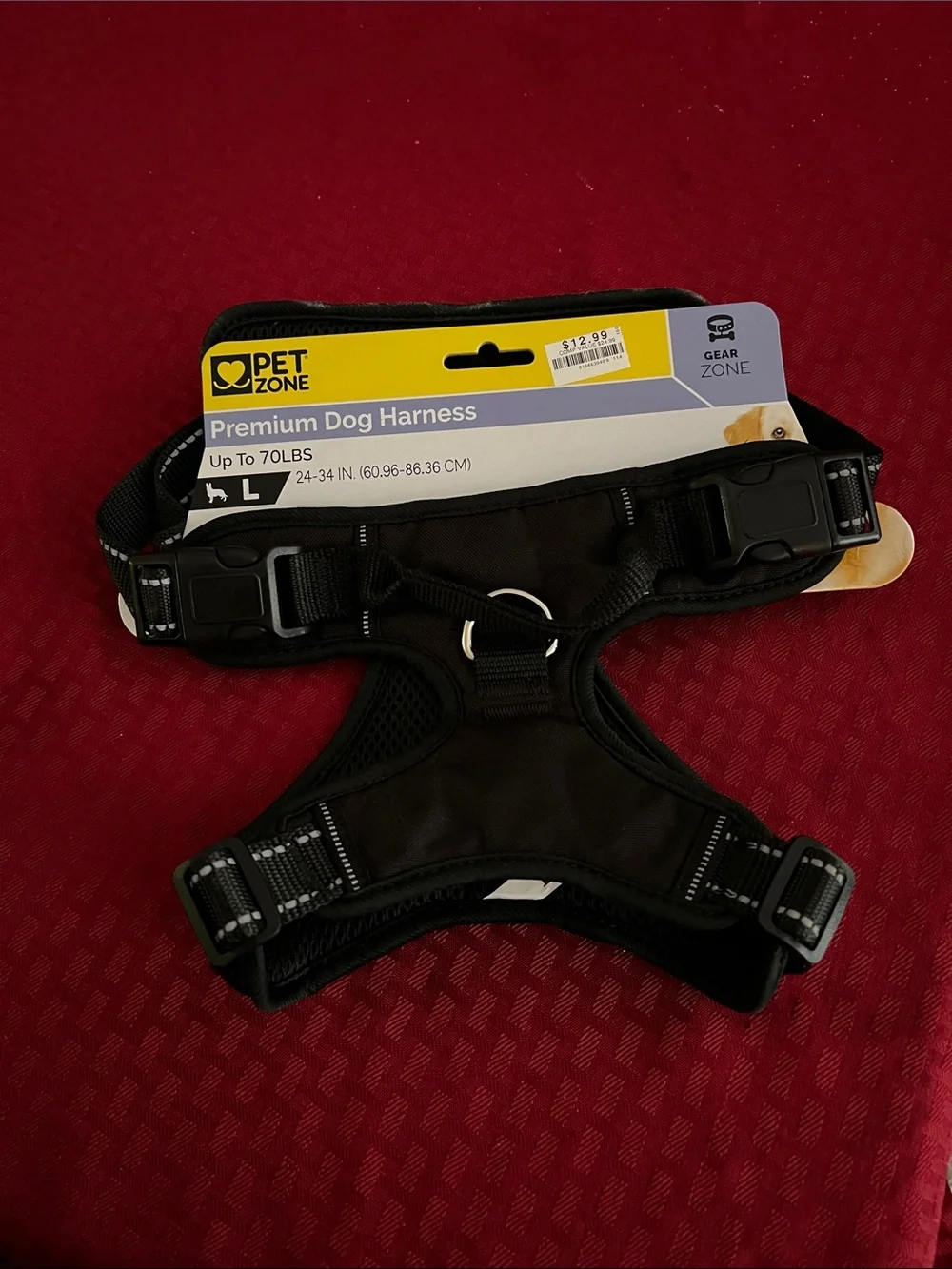 Pet Zone Premium Dog Harness - Black - Large